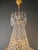 Antique French Empire Crystal Basket Chandelier Brass and Cut Crystal Closed For Sale - Image 9 of 9