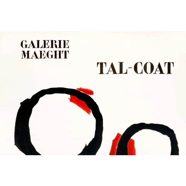 Date: 1965 Size: 19 x 26 inches Artist: Tal-Coat, Pierre This poster promotes a 1960 exhibition held at the famed Parisian...