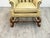 1970s Wingback Leather Chair With Ottoman For Sale - Image 5 of 12