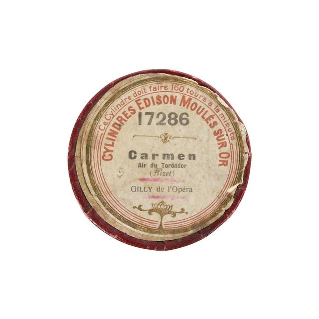 Metal Cylinder Phonograph with Cylinders For Sale - Image 7 of 9