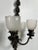 Art Nouveau 1930s Art Nouveau Two Arms Bronze W Frosted Milk Glass Shades Wall Sconce, a Set of 3 For Sale - Image 3 of 13