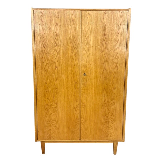Vintage Wardrobe in Pine, 1960s For Sale