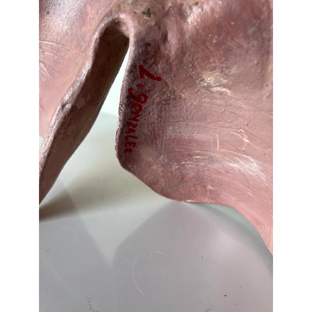 1990s 90's L. Gonzales Male Buttocks Art Ceramic Wall Sculpture For Sale - Image 5 of 11