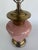 Mid 20th Century Vintage 1980's Pink Ceramic Lamps With Brass Base. For Sale - Image 5 of 9