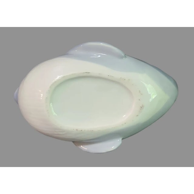 Late 20th Century Ceramic Gray-Blue Whale Tea Pot For Sale - Image 4 of 6