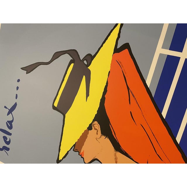 Rene Gruau, Relax, 1973, Silkscreen For Sale - Image 6 of 7