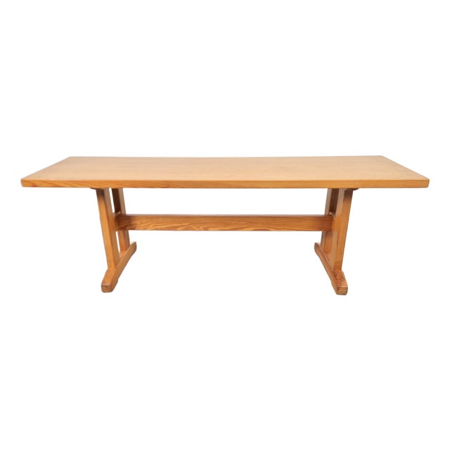 Scandinavian Modern Pine Bench, 1960s For Sale