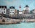 Original oil on canvas Painting by French Artist, Jacques Bouyssou (1926-1997) Titled "Concarneau Le Phare de la croix"...
