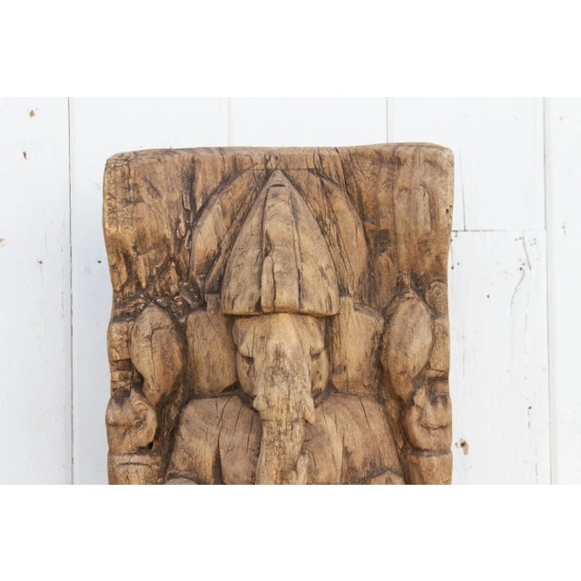 19th Century Antique Nepalese Carved Ganesha For Sale - Image 5 of 10