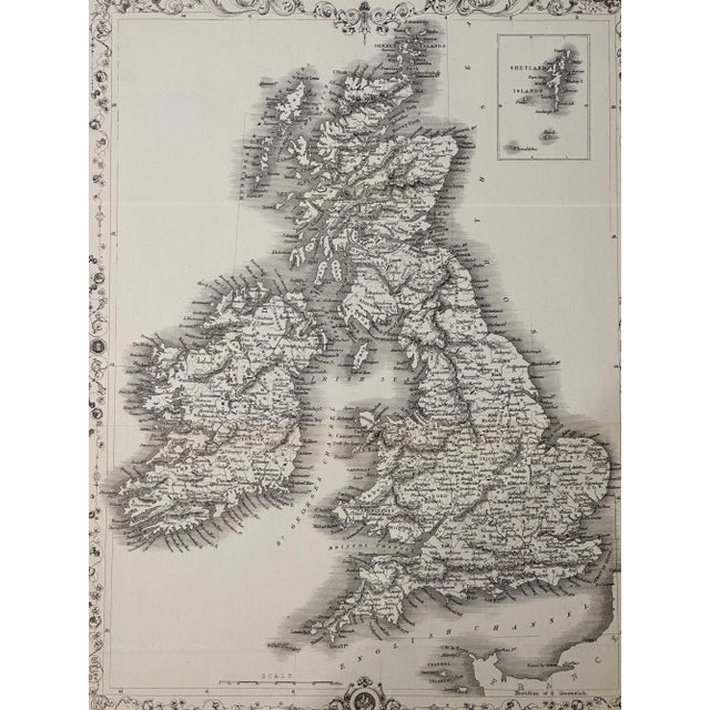 American British Isles & Shetland Islands Map by J. Rapkin, 1850 For Sale - Image 3 of 3