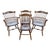 L. Hitchcock Oak Stonington Harvest Paint Decorated Side Chairs - Set of 4 For Sale