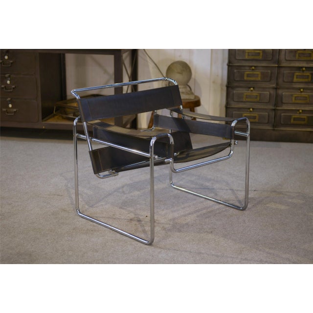 Metal Bauhaus Wassily Armchair by Marcel Breuer, 1970s For Sale - Image 7 of 14