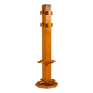 Coat Rack in Oak by Giuseppe Rivadossi, Italy, 1970s For Sale