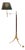 Vintage Brass and Wood Reading Floor Lamp For Sale
