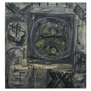 Marc Mulders, Composition, 1986, Large Oil on Canvas For Sale