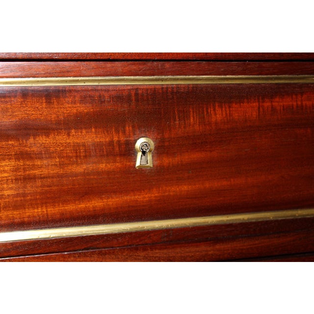 Louis XVI Style Mahogany Chest of Drawers, 18th Century For Sale - Image 11 of 17