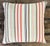Vintage Tilton Fenwick for Duralee Striped Cotton Throw Pillow For Sale - Image 4 of 14