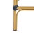 Metal Indoor-Outdoor Stacking French Bistro Barstool in Navy & White For Sale - Image 7 of 9