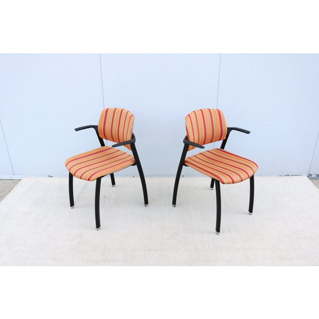 2010s Modern Hon F3 Series Multipurpose Stackable Guest Chairs - A Pair For Sale - Image 5 of 18