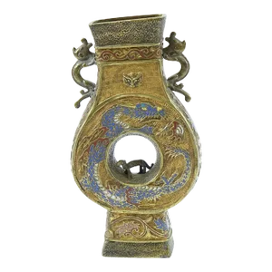 18th Century Antique Chinese Enameled Bronze Vase