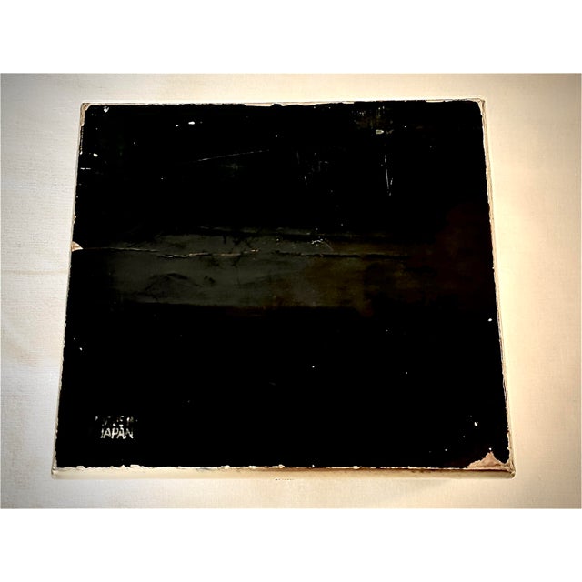 Wood Vintage Japanese Gold Lacquered Wood Box For Sale - Image 7 of 15