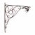 Traditional Antique Wrought Iron Canopy Brackets For Sale - Image 3 of 6