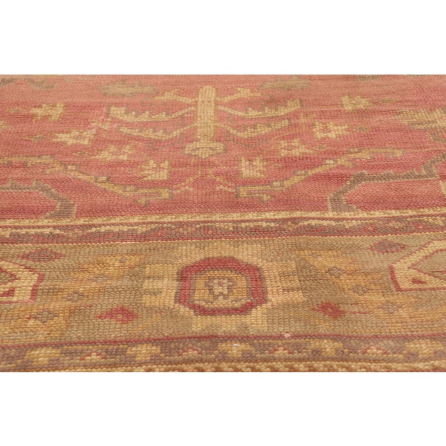 Late 19th Century Late 19th Century Antique Turkish Oushak Rug - 10'00 X 13'03 For Sale - Image 5 of 10