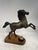 Bronze Horse Sculpture with Walnut Base and Reception Bell, 1940s For Sale - Image 17 of 18
