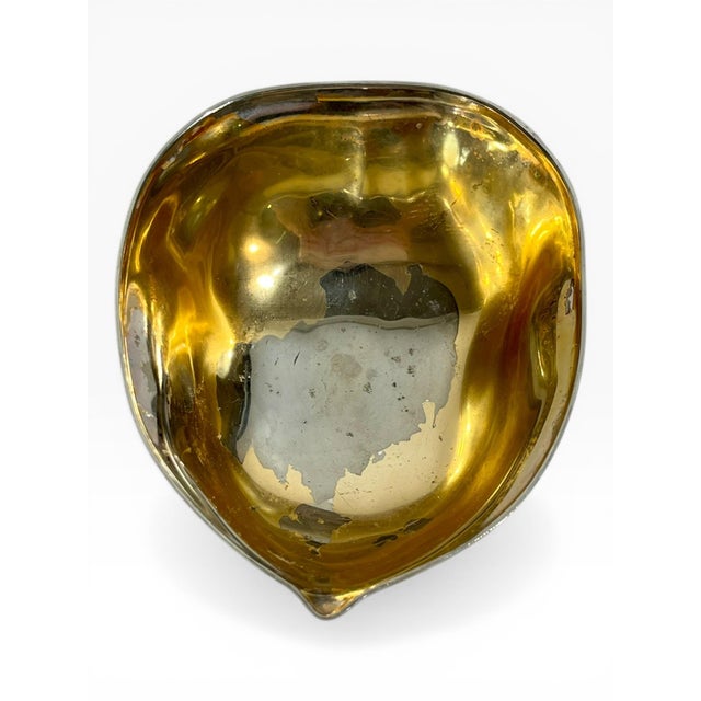 Metal Vintage French Silver-Plated Walnut Form Covered Box For Sale - Image 7 of 16