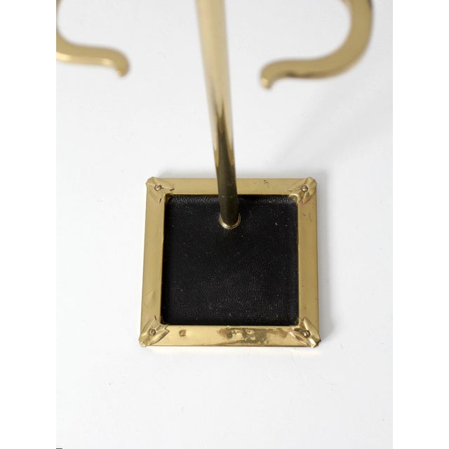 Vintage Brass Fireplace Tool Set For Sale - Image 10 of 14