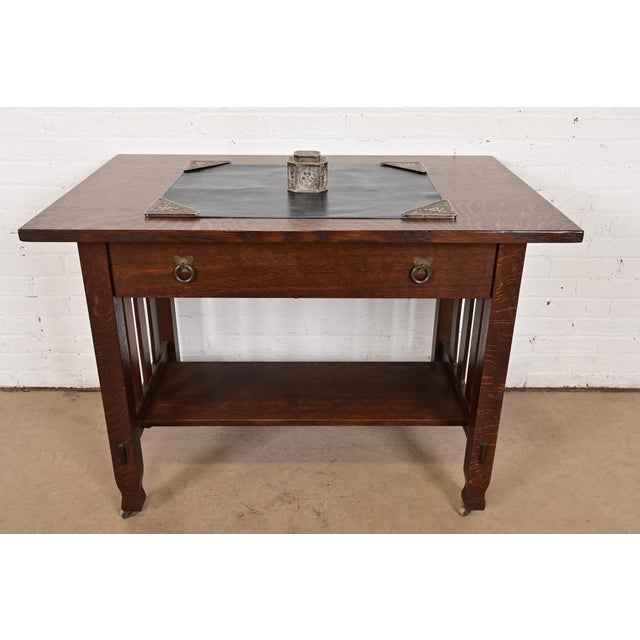 Tiffany Studios New York Silvered Bronze and Abalone Inkwell For Sale - Image 13 of 15