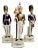 Vintage Royal Crown Devon British Military Guards Porcelain Figurines - Set of 3 For Sale