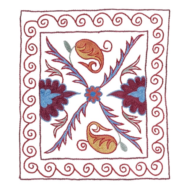 17"x19" Modern Cushion Cover Made of Cotton. Embroidery Pillow. New Throw Pillow For Sale