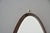 Italian Mid-Century Walnut Oval Mirror For Sale - Image 10 of 11