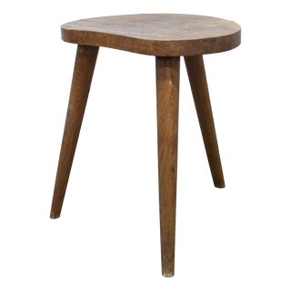 Handcrafted Tripod Stool, 1960s For Sale
