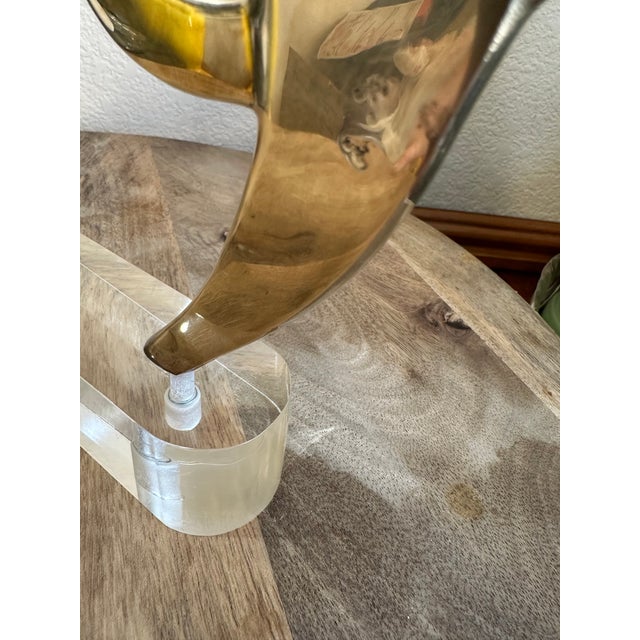 Early 20th Century Werkstätte Stretching Brass Cat on Clear Plinth Hagenauer Style For Sale - Image 15 of 17