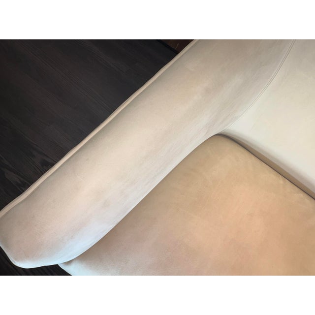 Rh 1950s Italian Shelter Arm Leather Chair | Classic Depth | Italian Veneto | Ivory For Sale - Image 14 of 18