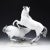 Traditional Mid 20th Century Large 16" Hugo Meisel for Rosenthal German Hand Painted Sculpture of Two Horses For Sale - Image 3 of 7
