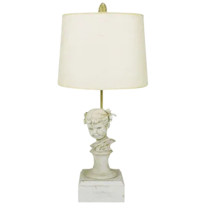 Bruno Merll for Marbro Capodimonte Child Bust Table Lamp