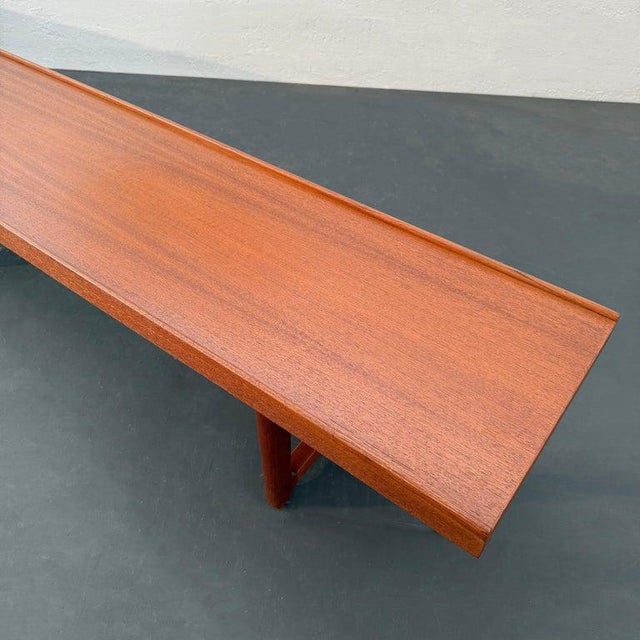 1960s Long Teak "Krobo" Table/Bench by Torbjørn Afdal for Bruksbo, Norway For Sale - Image 9 of 10