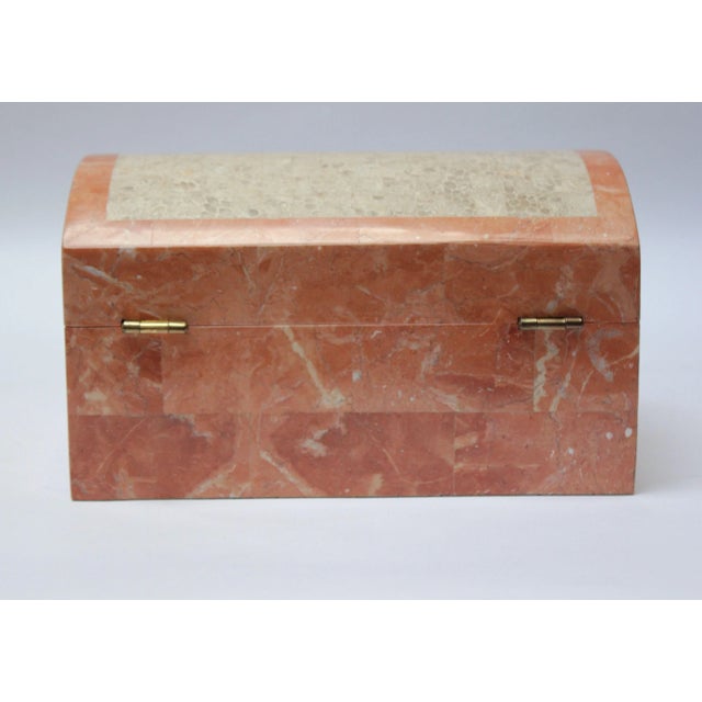 Vintage Tessellated Stone Jewelry Box by Maitland Smith For Sale - Image 9 of 13
