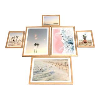 Boho Chic Set/6 Framed Prints Beach Scenes For Sale