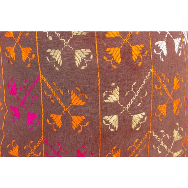 Early 21st Century Myra Antique Indian Folk Pillow For Sale - Image 5 of 9