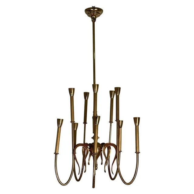10-Light Chandelier by Ulrich For Sale - Image 14 of 14