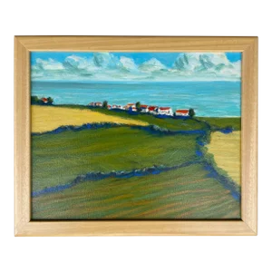 “Seaview” Original Impressionist Oil on Canvas Painting by Joao De Brito -