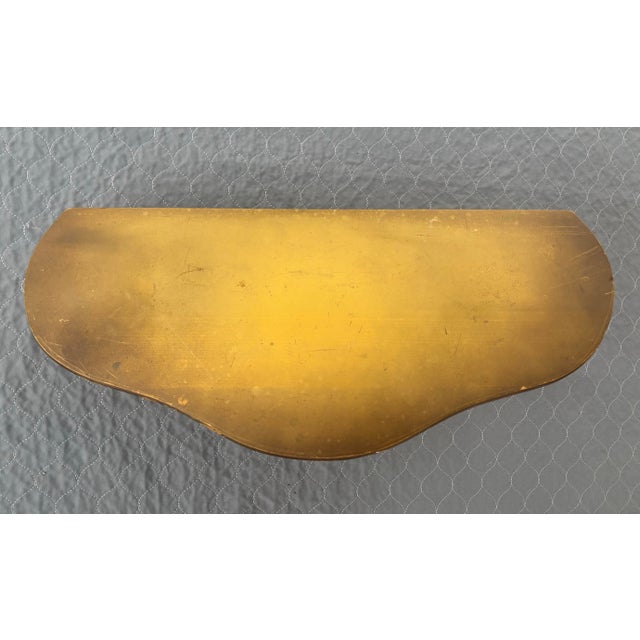 Mid 20th Century Syroco Wood Gold Demilune Ornate Curved Wall Shelf For Sale - Image 11 of 11