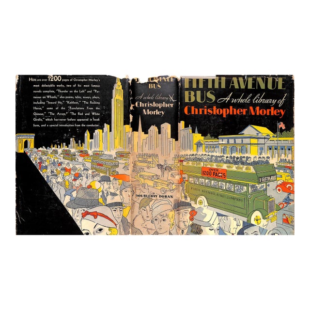 "Fifth Avenue Bus: A Whole Library" 1933 Morley, Christopher For Sale