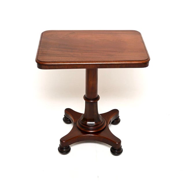A smart and extremely well made antique William IV occasional side table. This was made in England, it dates from around...