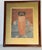 Antique Qing Dynasty Portrait of a High Priest, Handpainted watercolor on silk, in original frame.