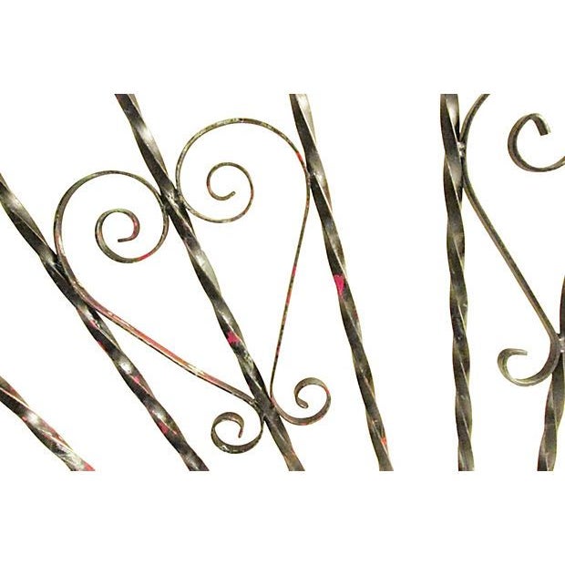 Vintage Wrought Iron Architectural Element For Sale - Image 4 of 6